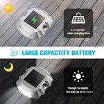 lampe solaire argentaire ip68 batterie panneau solaire led moderneextérieur autonomesansfil