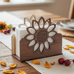 porte serviettes bois moderne tournesol marron clair artisanal salon chambre
