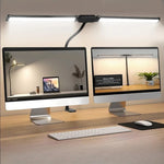 lampe double tête led noir moderne gooseneck adaptable usb étude lecture piano