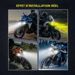projecteurs led antibrouillard moto tout terrain interrupteur stroboscopique mode flash blanc jaune moderne