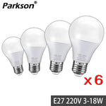 ampoule led blanc mat moderne e27 3w 6w 9w 12w 15w 18w 30000h