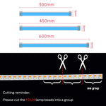 lampe flexible voiture 12v led blanc translucide moderne adhésif 30cm 45cm 60cm