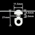 accessoires rideau polonais courroie blanc moderne 54mm 60mm 70mm 80mm fixations voies