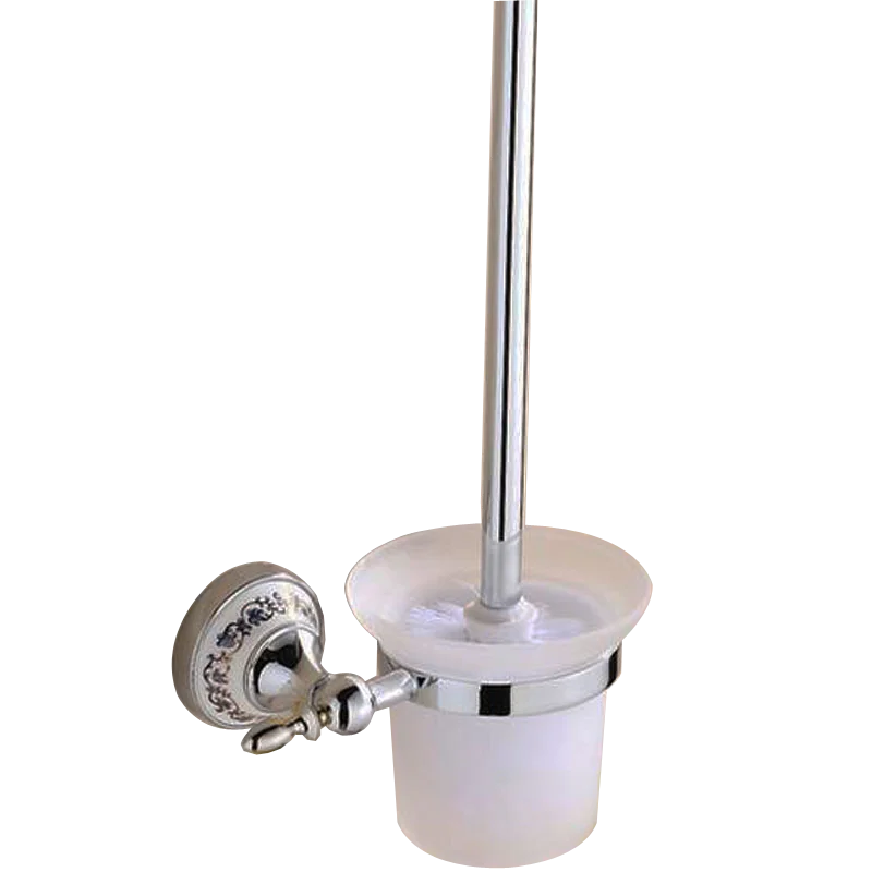 accessoires salle bain argenté ornements floraux classique porte serviettes anneau crochet vis assemble chrome