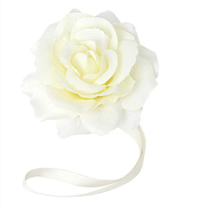 fleur artificielle bleu rose moderne adhésif ruban feuilles décoration murale
