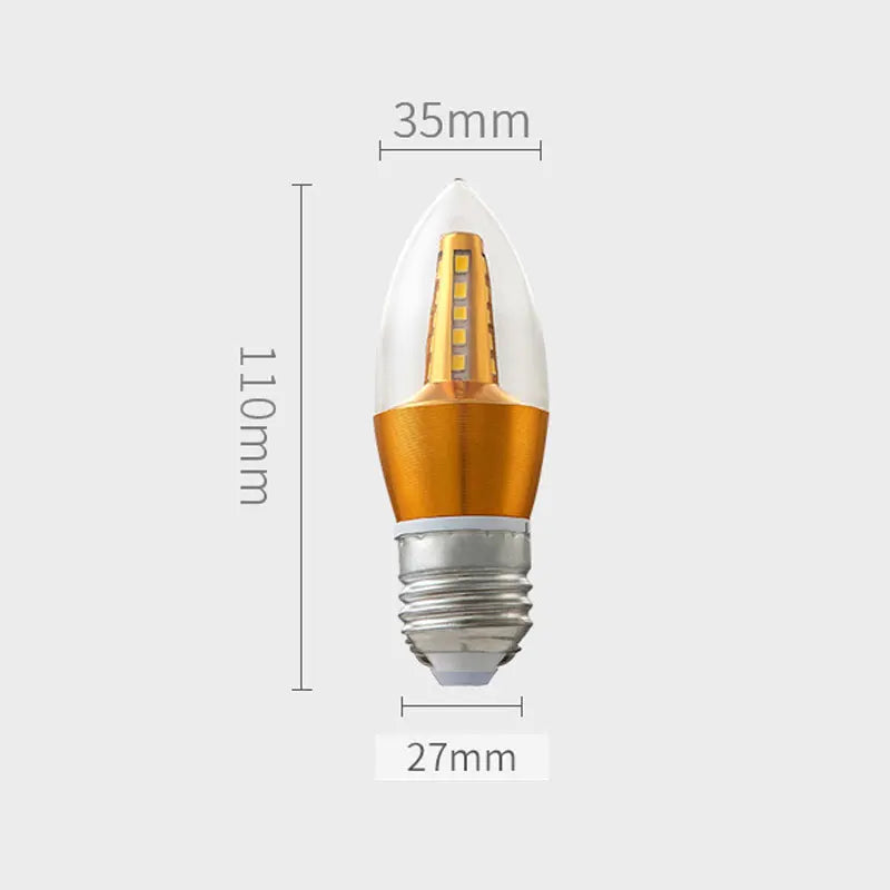 ampoule led or blanc moderne minimaliste culot e27 diodes dorées lumineuse chambre