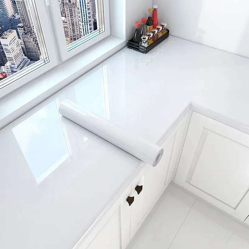 autocollants pvc marbre blanc gris modernes résistants eau cuisine salon muraux sol fenêtres meubles