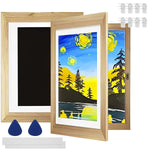 cadres photo bois enfant dessins animaux arbres fleurs naïfs protégés transparents