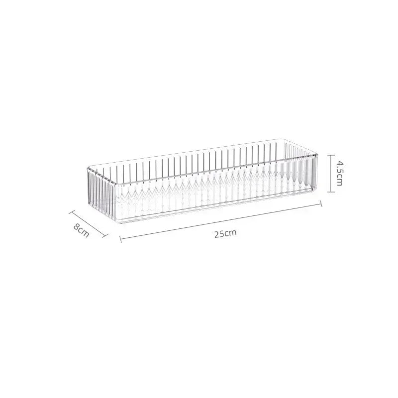organisateurs rangement tiroir transparent boites rangement minimaliste reutilisable respectueux environnement cosmétiques maquillage brosse pinceaux