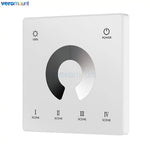 contrôleur rf 2.4g led wall mounted touch panel zone rgb cct dimming veromount