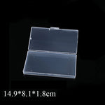 boîtes rangement transparentes modernes réutilisables clips fermeture pratique bijoux articles divers