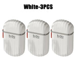 porte savon moderne blanc translucide rayures adhésif compact voyage savon pochette rangement washbag minimaliste