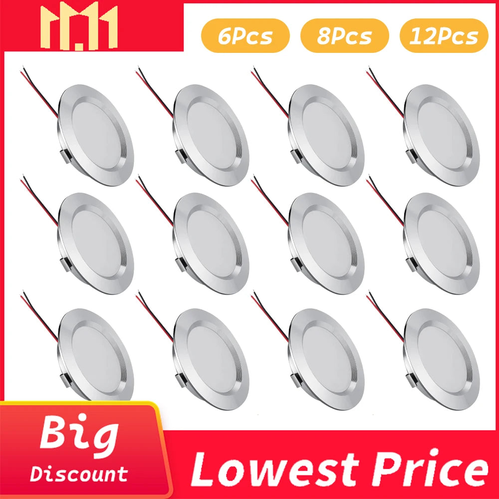 spot led encastré aluminium rond moderne blanc noir argent intensité variable 12v intérieur
