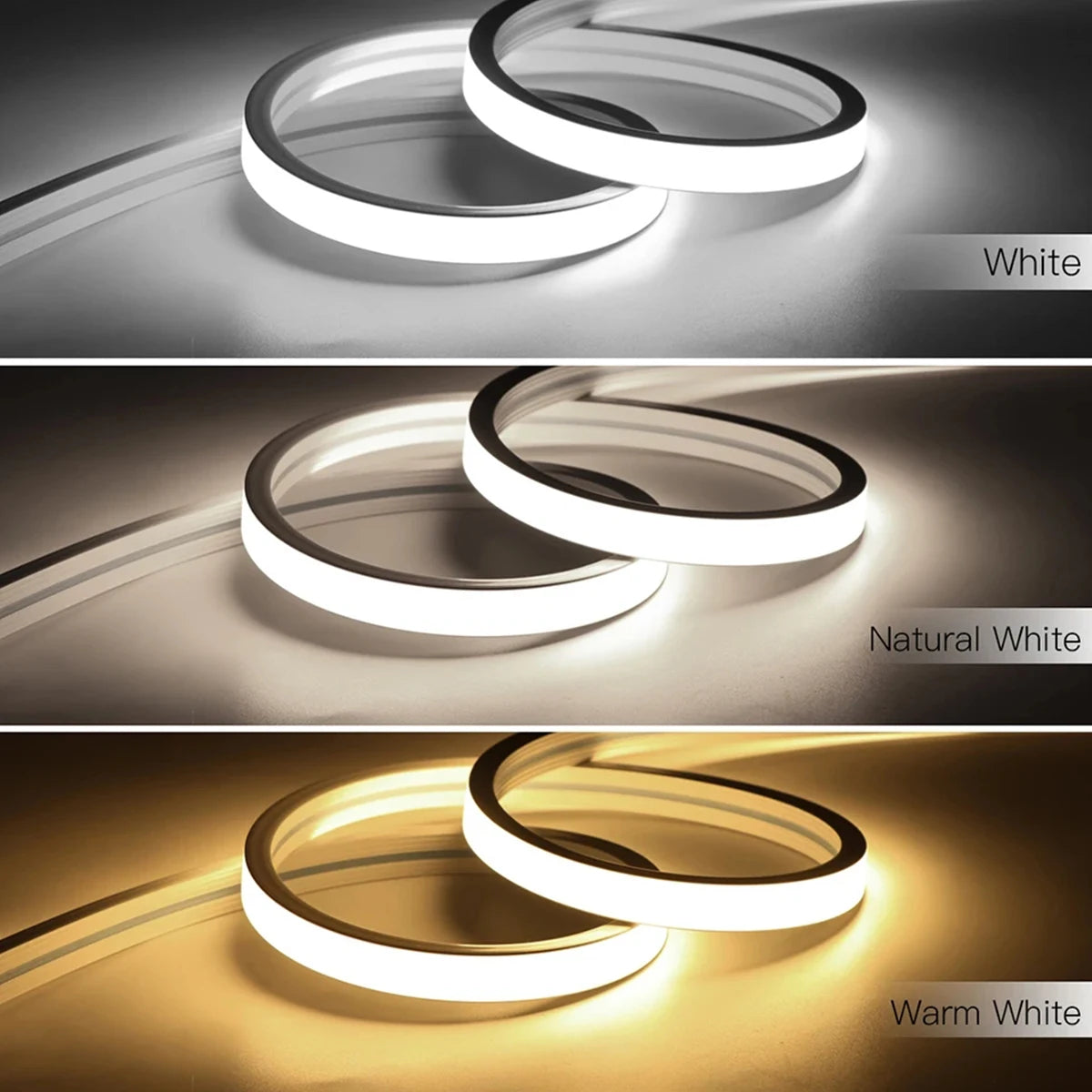 ruban led blanc lisse moderne clips salon blanc chaud blanc naturel