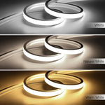 ruban led blanc lisse moderne clips salon blanc chaud blanc naturel