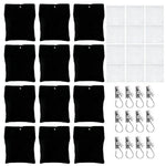 rideaux exterieur sacs noirs filtres blancs pinces linge accessoires pergola decorationextérieur opaquesemitransparent