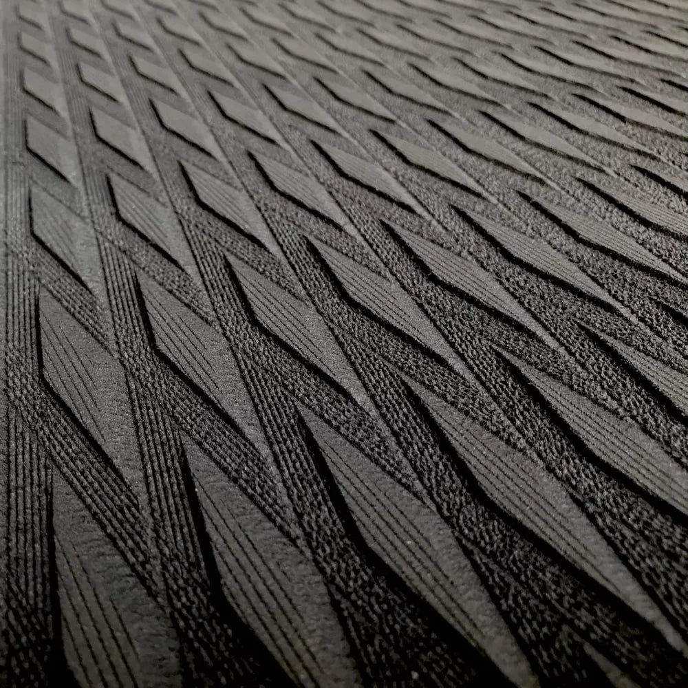tapis antidérapant mousse éva noir rayures diagonales traction pad surf outils découpe 120x30cm moderne