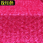 tapis mariage satin roses relief texturé violet rouge vert élégant antidérapant 50cm 130cm