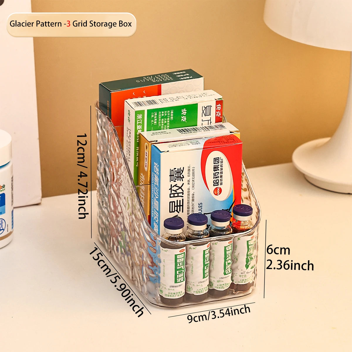 boîtes rangement médicaments transparentes imprimées cosmétiques réutilisables divers couleurs pratiques
