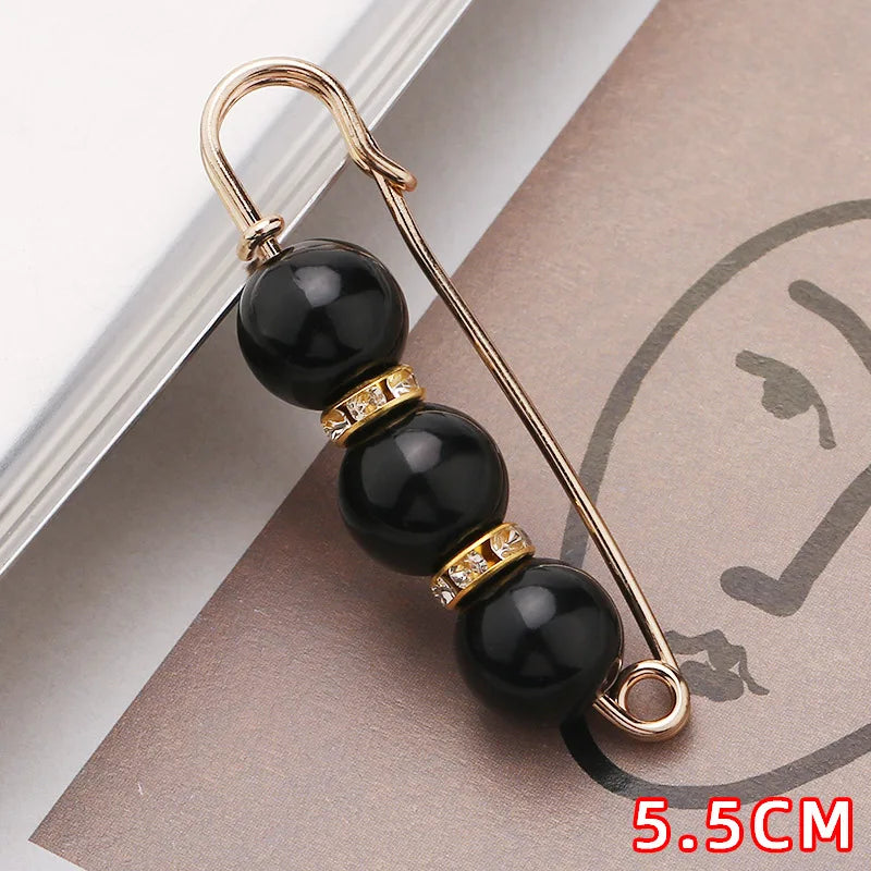broches ornementales strass classiques élégantes clips or noires rouges