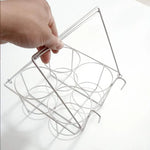 cage bouteilles argentée métal moderne organisation labo échantillons réactifs portable