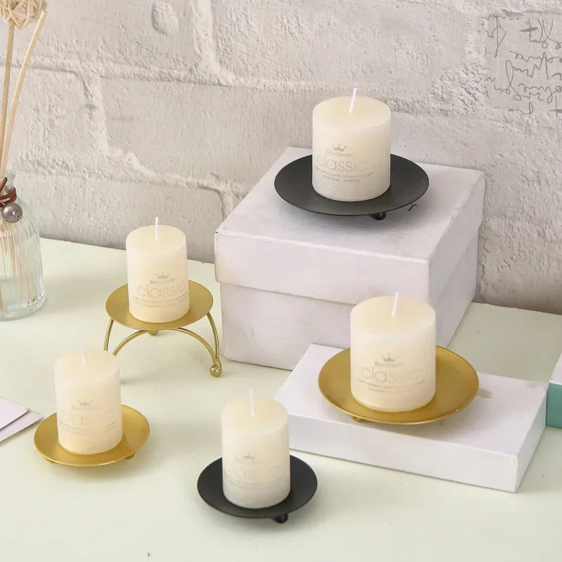 supports bougie moderne noir doré fêtes halloween mariage festivals casa