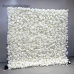 panneau floral decoratif blanc rouge fleurs artificielles toile fond mariage mur fleurs decoratif