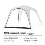 tente camping automatique imperméable grande capacité table chaises pliantes extérieur gris