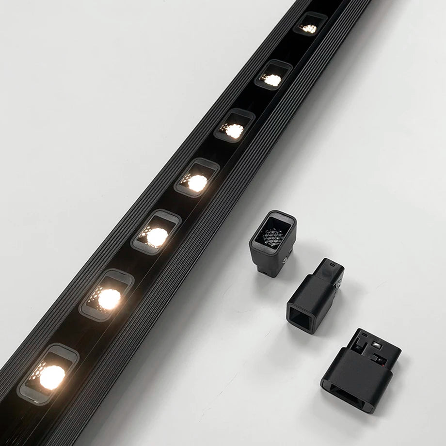 projecteur led moderne 48v 2w noir mat 3000k 4000k 5000k warm neutral cold white
