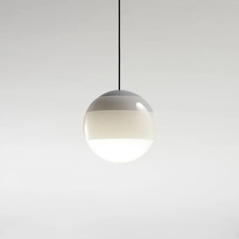 suspension lumineuse moderne câble suspendu gradient couleur vert bleu blanc