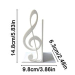 support livre clé sol blanc noir rose décoration musicale lisse uniforme