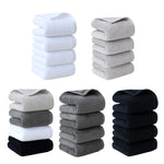 serviettes coton douces absorbantes blanc gris noir velours modernes minimalistes crochets support mural