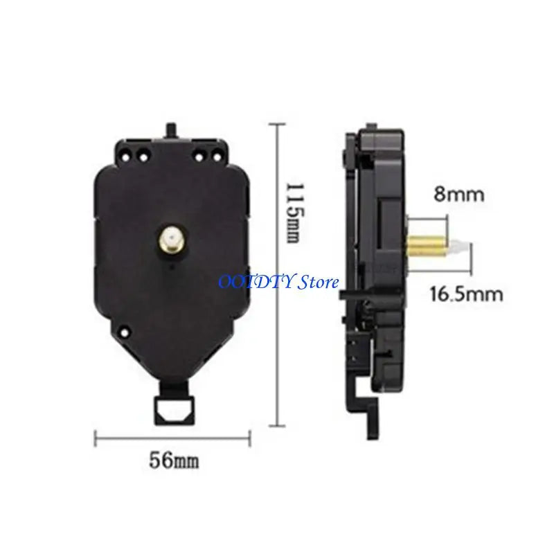 accessoires horlogers mouvement pendule noir mécanisme montre réparation industrielle technique fixations encoches différentes épaisseurs