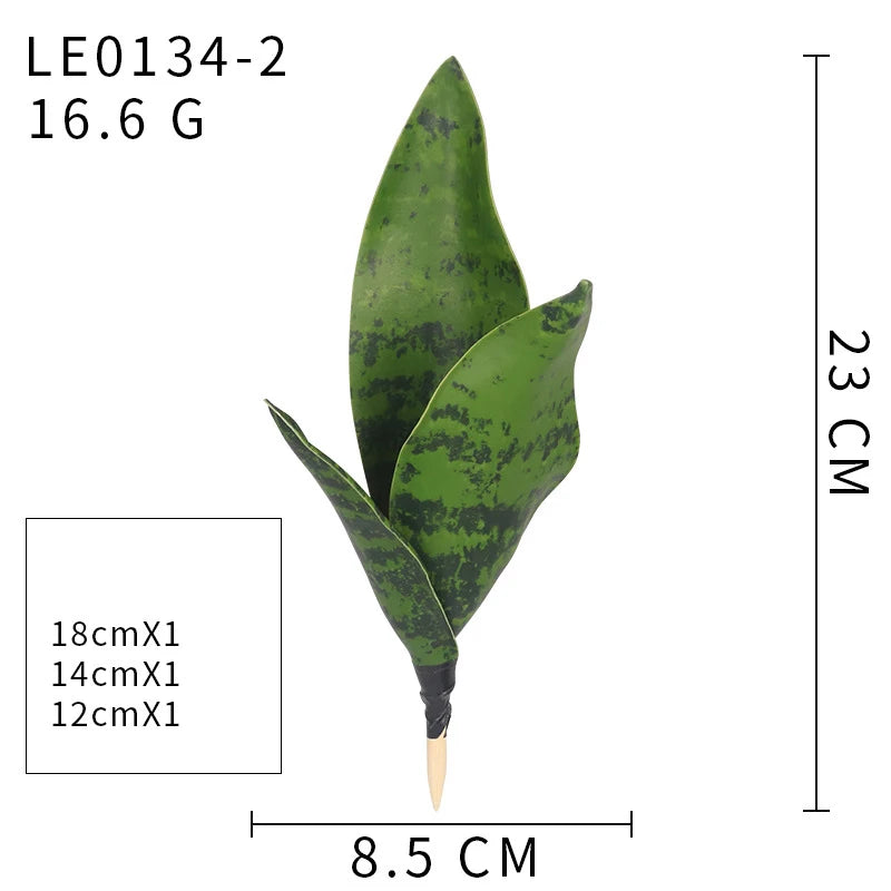 feuilles artificielles vertes rayures noires moderne décoration intérieure adhésif extérieur ornement vert plastique unique
