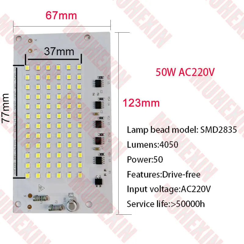 panneau led blanc 100w 6000k moderne grille smd2835 50000h ac220v