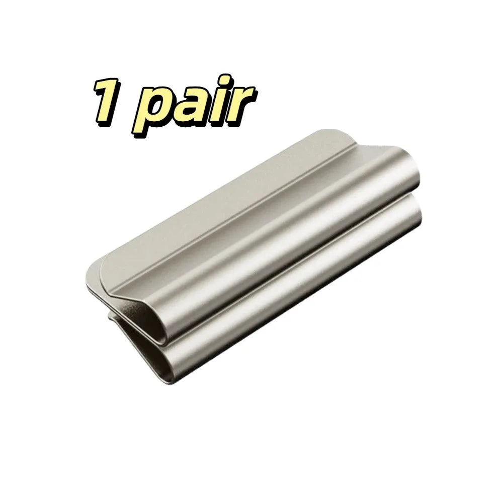 clips rideau magnétiques argentés modernes résistants rouille polyester coton finition blanche fixations puissantes sans