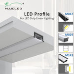 bande led profil aluminium 50cm flexible moderne adhésif opaque silver white