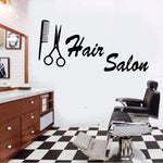 sticker mural moderne coiffure fleur textes salon cheveux symboles spa adhésif chambre salon