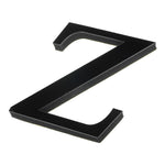 lettre alphabet 3d noir autocollant mural acrylique miroir décoration maison chambre fête murale