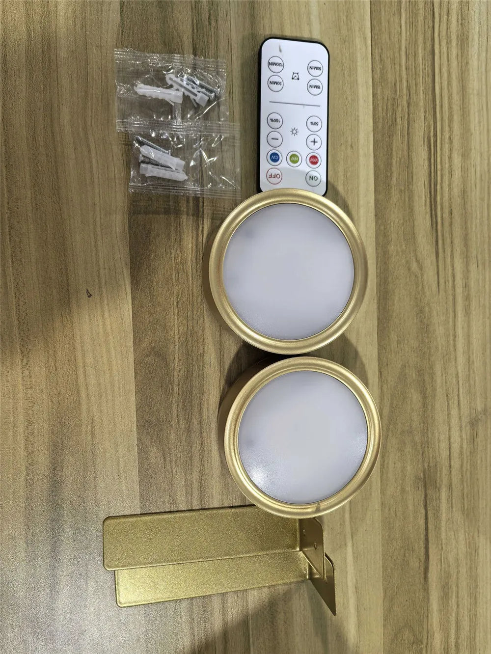 lampe murale led or moderne télécommande éclairage quotidien fixée mur