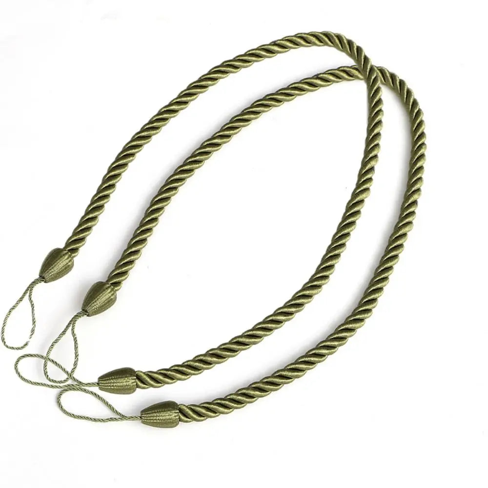 corde rideaux marron tressée moderne opacité fixations accessoire voilure coton pratique facile'utilisation chambre salon