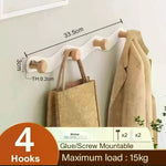 porte sacs mural blanc bois moderne adhésif crochets clous adhésifs