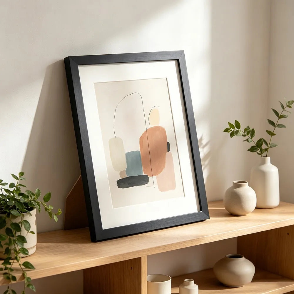 cadres photo noirs contemporains abstraits supports tables différents 10x13cm 12x15cm 17x23cm 20x25cm 25x35cm 30x40cm