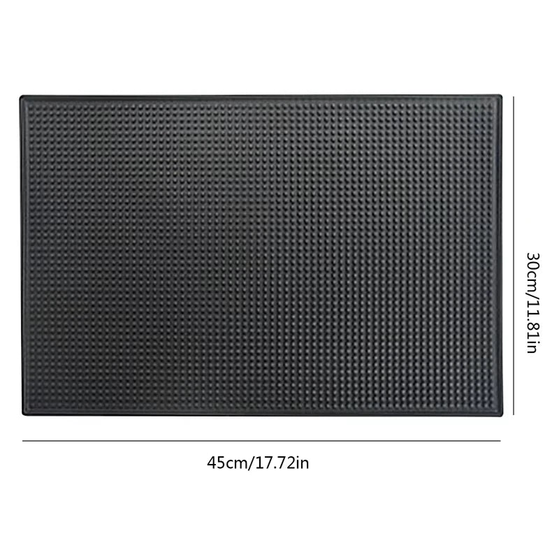 tapis barre silicone néoprène moderne perforé noir durable résistant chaleur comptoir maison