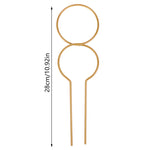 clips table or noir coeurs ronds minimaliste métal 26cm 24.5cm 18cm 28cmiaux clips table