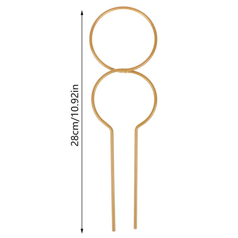 clips table or noir coeurs ronds minimaliste métal 26cm 24.5cm 18cm 28cmiaux clips table
