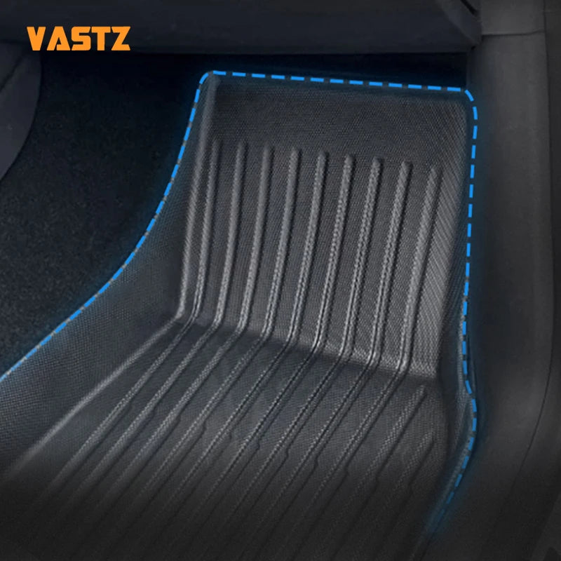 tapis sol voiture noir fibres carbone moderne imperméable coffre siège protection