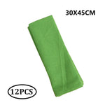 serviettes table polyester couleur rouge orange noir bleu gris vert classique opacité 30x45cm durable