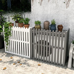 clôture murale bois naturel moderne balcon extérieur support pots fleurs anti corrosion unique