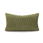 housse coussin vert olive moderne tissu polyester coton géométrique décoration intérieure écologique simple nordique